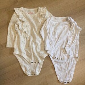 Two basic 6-9m onesies
